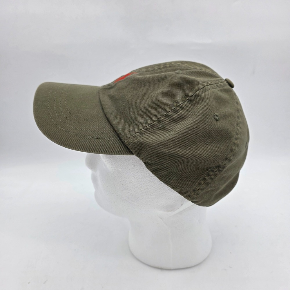 Polo Ralph Lauren Hat Cap Green Strap Back Adjustable Red Pony Baseball Men - Picture 4 of 10